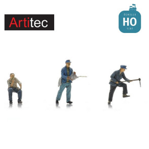 Personnel de dépôt de la DR Schöne 3 pcs HO Artitec 5870083 - Maketis