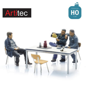 Métallurgistes en pause 3 pcs HO Artitec 5870084