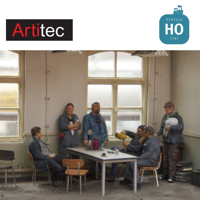 Métallurgistes en pause 3 pcs HO Artitec 5870084 - Maketis