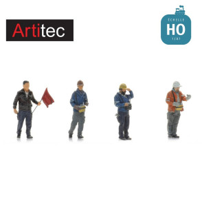 Agents de manoeuvre industriels 4 pcs HO Artitec 5870086