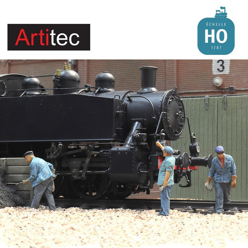 Personnel de dépôt 3 pcs HO Artitec 5870087 - Maketis