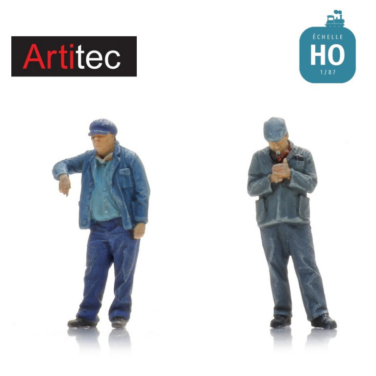 Cheminots entretien des vapeurs SNCF Fugain 2 pcs HO Artitec 5870094