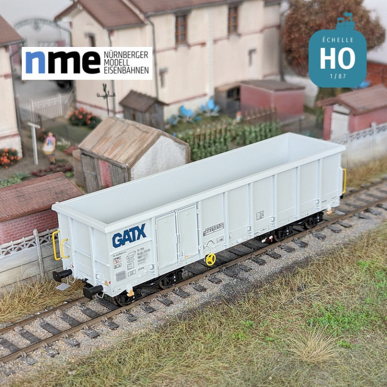 Wagon tombereau Eamnos 57m³ GATX gris clair Ep VI HO NME 541604 - Maketis Wagon tombereau Eamnos 57m³ GATX gris clair Ep VI HO NME 541604 - Maketis