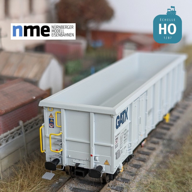 Wagon tombereau Eamnos 57m³ GATX gris clair Ep VI HO NME 541604 - Maketis Wagon tombereau Eamnos 57m³ GATX gris clair Ep VI HO NME 541604 - Maketis