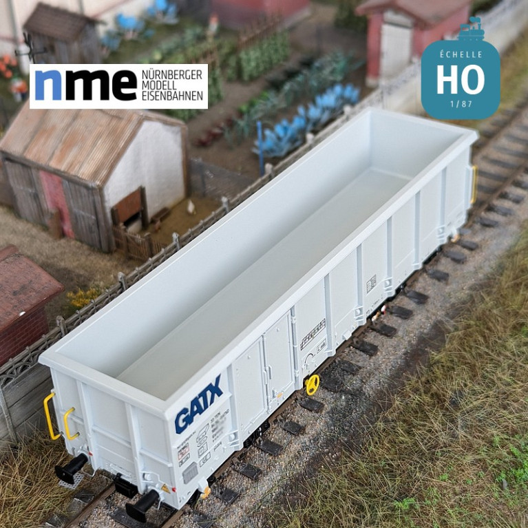 Wagon tombereau Eamnos 57m³ GATX gris clair Ep VI HO NME 541602 - Maketis Wagon tombereau Eamnos 57m³ GATX gris clair Ep VI HO NME 541602 - Maketis