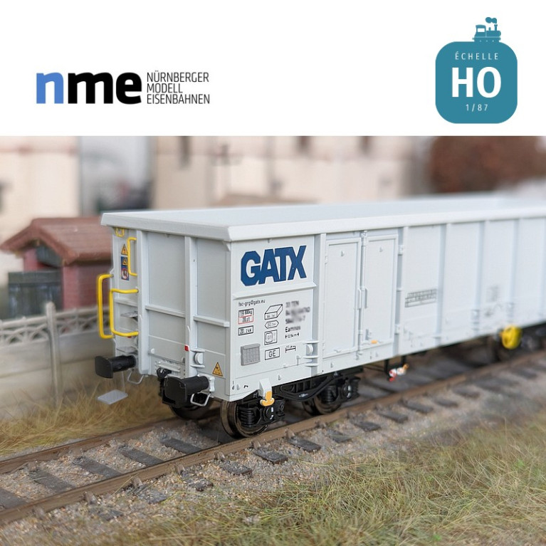 Wagon tombereau Eamnos 57m³ GATX gris clair Ep VI HO NME 541602 - Maketis Wagon tombereau Eamnos 57m³ GATX gris clair Ep VI HO NME 541602 - Maketis