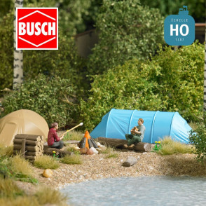 Camping sauvage HO Busch 79823 - Maketis