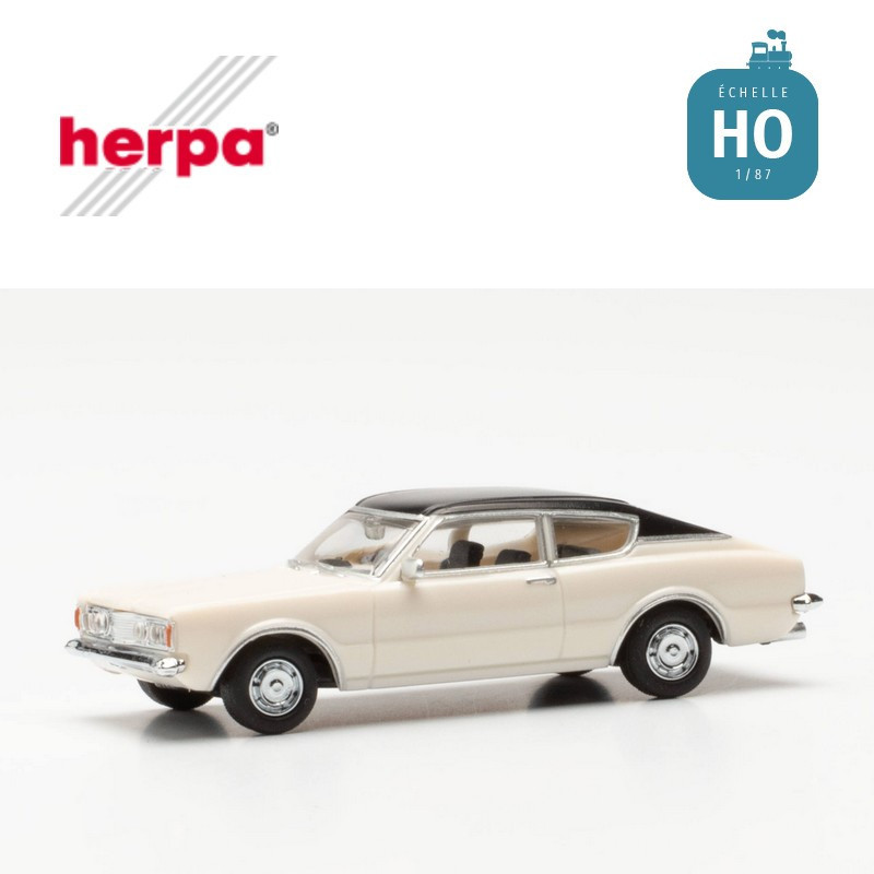 Voiture Ford Taunus Coupé, blanche HO Herpa 023399-003 - Maketis