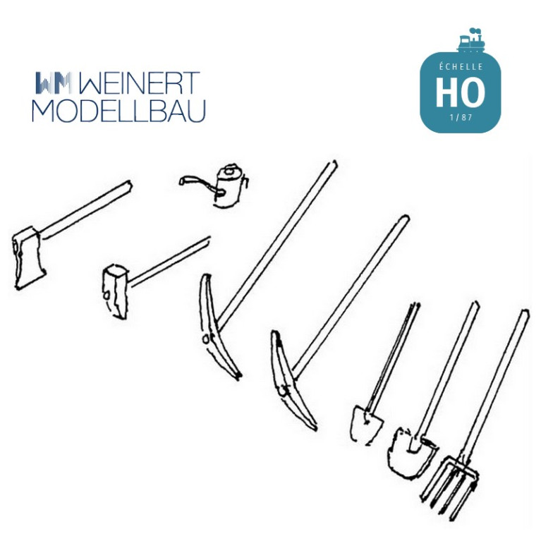 Outils ouvriers entretien voie HO Weinert 3223 - Maketis