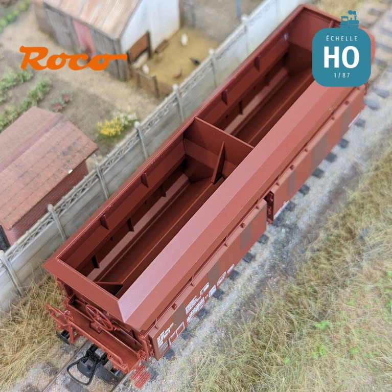 Set de 3 wagons à déchargement automatique Holcim Ep V-VI HO Roco 77033 - Maketis