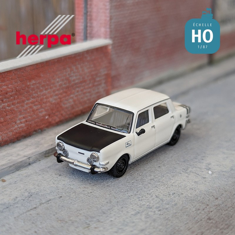 Simca Rallye II car white HO Herpa 024358-004 - Maketis