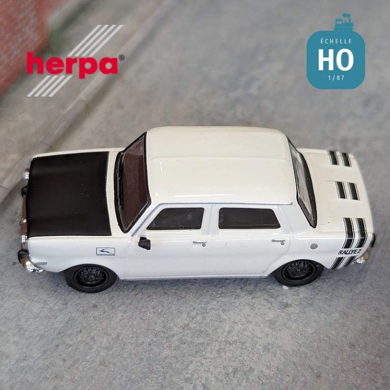 Voiture Simca Rallye II blanche HO Herpa 024358-004 - Maketis Voiture Simca Rallye II blanche HO Herpa 024358-004 - Maketis