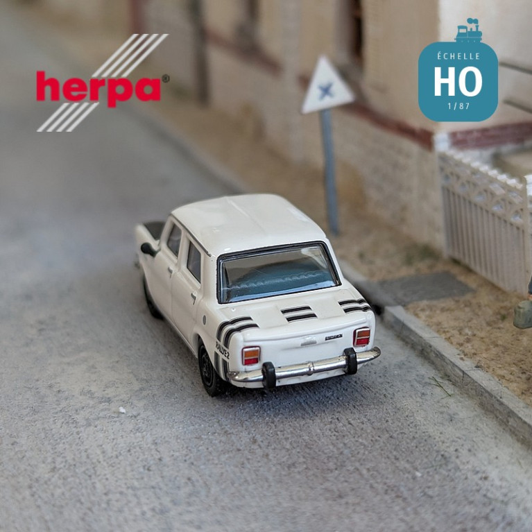 Voiture Simca Rallye II blanche HO Herpa 024358-004 - Maketis Voiture Simca Rallye II blanche HO Herpa 024358-004 - Maketis