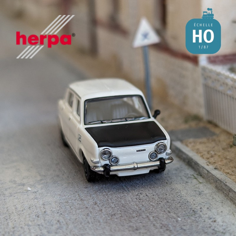 Voiture Simca Rallye II blanche HO Herpa 024358-004 - Maketis Voiture Simca Rallye II blanche HO Herpa 024358-004 - Maketis