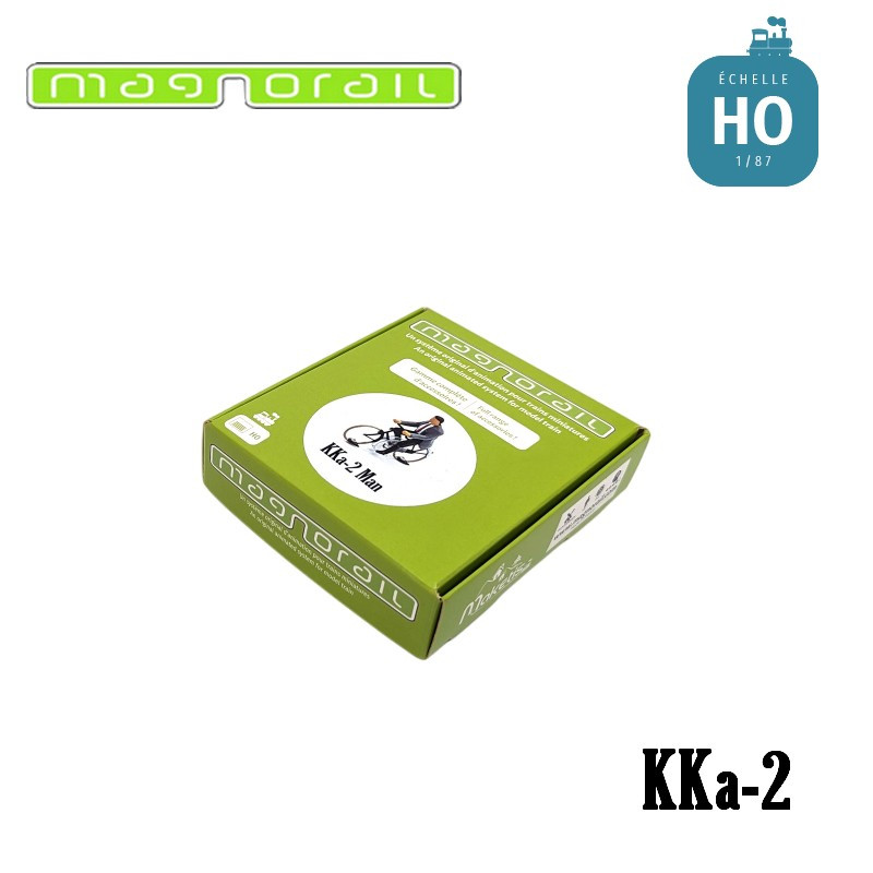 Cyclist man ready to run HO/OO for Magnorail System KKa-2