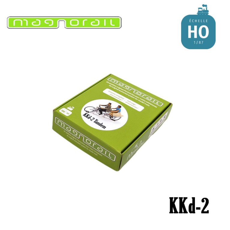 Tandem bicycle ready to run V2 HO/OO for Magnorail System KKd-2 Tandem bicycle ready to run V2 HO/OO for Magnorail System KKd-2