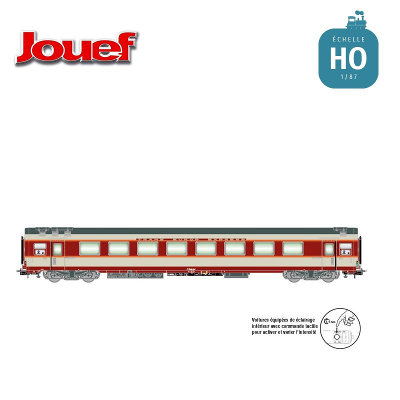 Voiture complémentaire Grand Confort A8tu TEE "Le Kléber" SNCF Ep IV HO Jouef HJ4194