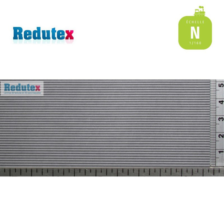 Tôles ondulées grises N (1/160) Redutex 160PO111 Tôles ondulées grises N (1/160) Redutex 160PO111