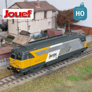 Locomotive diesel BB 67210 livrée "Infra Structure" SNCF Ep V Digital son HO Jouef HJ2448S - Maketis