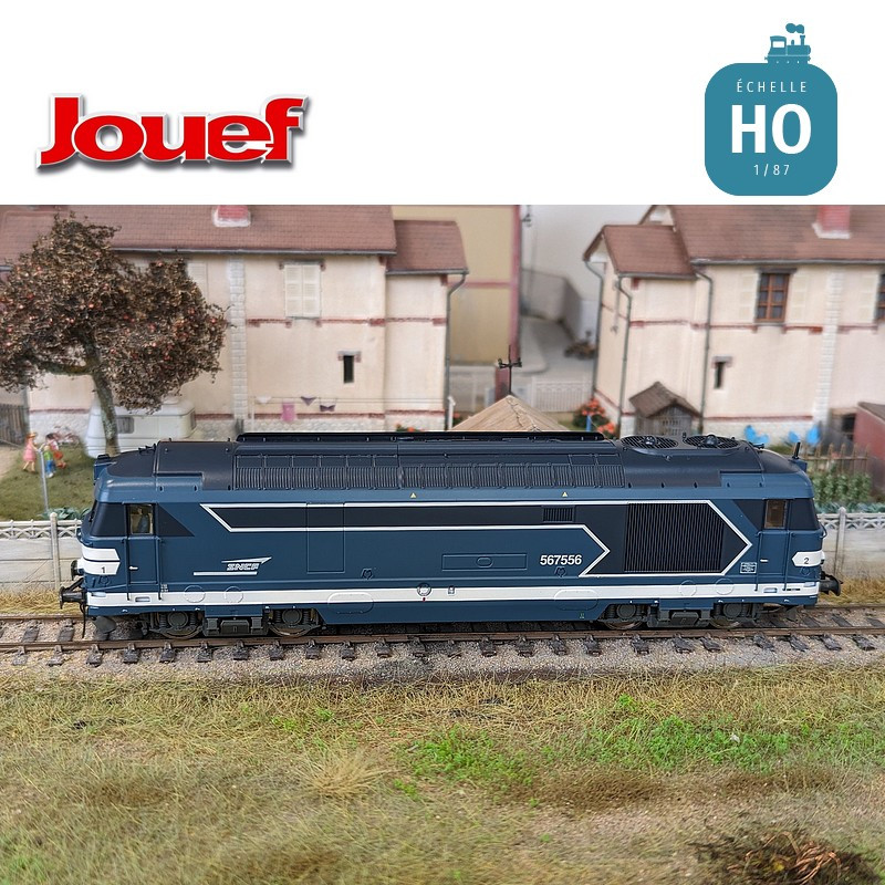 Diesel locomotive BB 567556 logo ‘Casquette’ SNCF Ep V Analog HO Jouef HJ2446 - Maketis