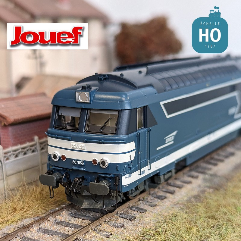 Diesel locomotive BB 567556 logo ‘Casquette’ SNCF Ep V Analog HO Jouef HJ2446 - Maketis