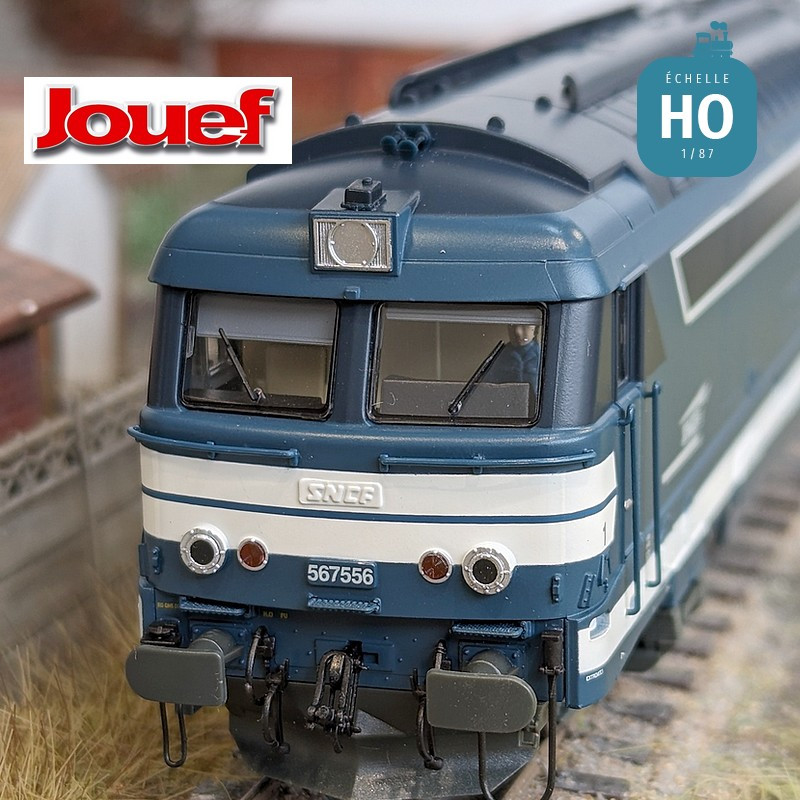 Diesel locomotive BB 567556 logo ‘Casquette’ SNCF Ep V Analog HO Jouef HJ2446 - Maketis