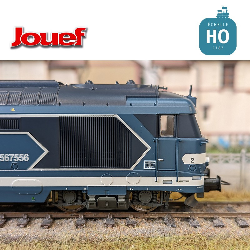 Diesel locomotive BB 567556 logo ‘Casquette’ SNCF Ep V Analog HO Jouef HJ2446 - Maketis