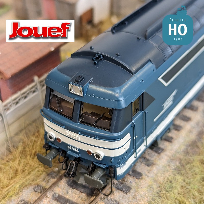 Diesel locomotive BB 567556 logo ‘Casquette’ SNCF Ep V Analog HO Jouef HJ2446 - Maketis