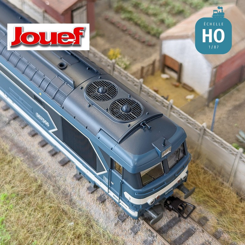 Diesel locomotive BB 567556 logo ‘Casquette’ SNCF Ep V Analog HO Jouef HJ2446 - Maketis
