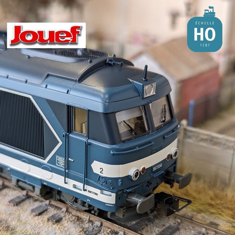 Diesel locomotive BB 567556 logo ‘Casquette’ SNCF Ep V Analog HO Jouef HJ2446 - Maketis