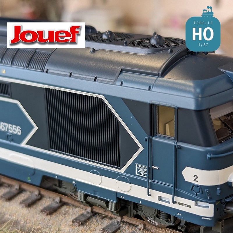 Diesel locomotive BB 567556 logo ‘Casquette’ SNCF Ep V Analog HO Jouef HJ2446 - Maketis