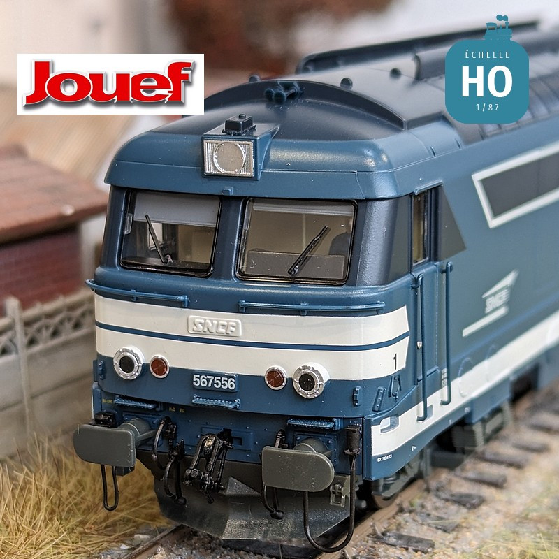 Diesel locomotive BB 567556 logo ‘Casquette’ SNCF Ep V Analog HO Jouef HJ2446 - Maketis