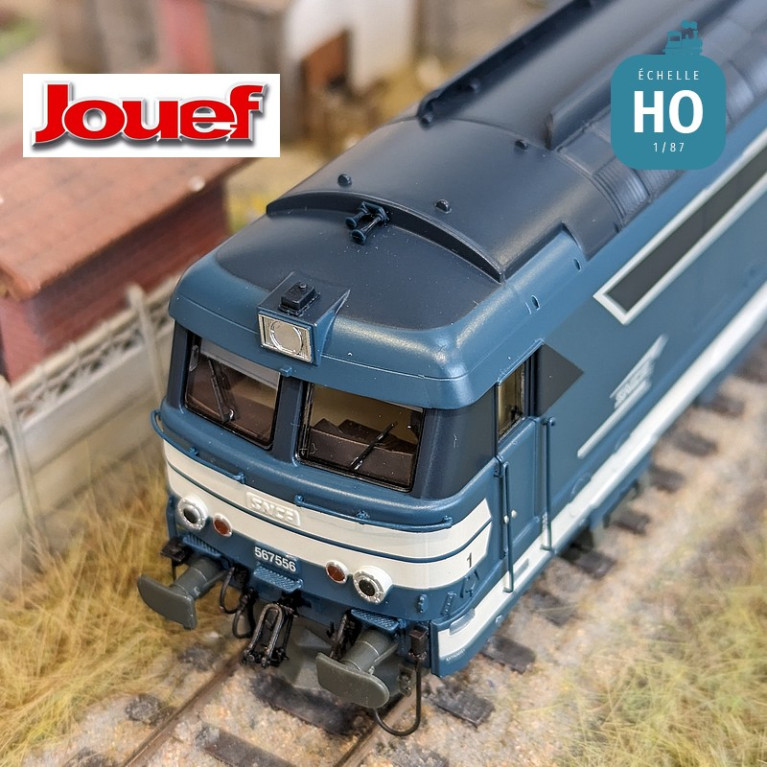 Diesel locomotive BB 567556 logo ‘Casquette’ SNCF Ep V Digital son HO Jouef HJ2446S - Maketis