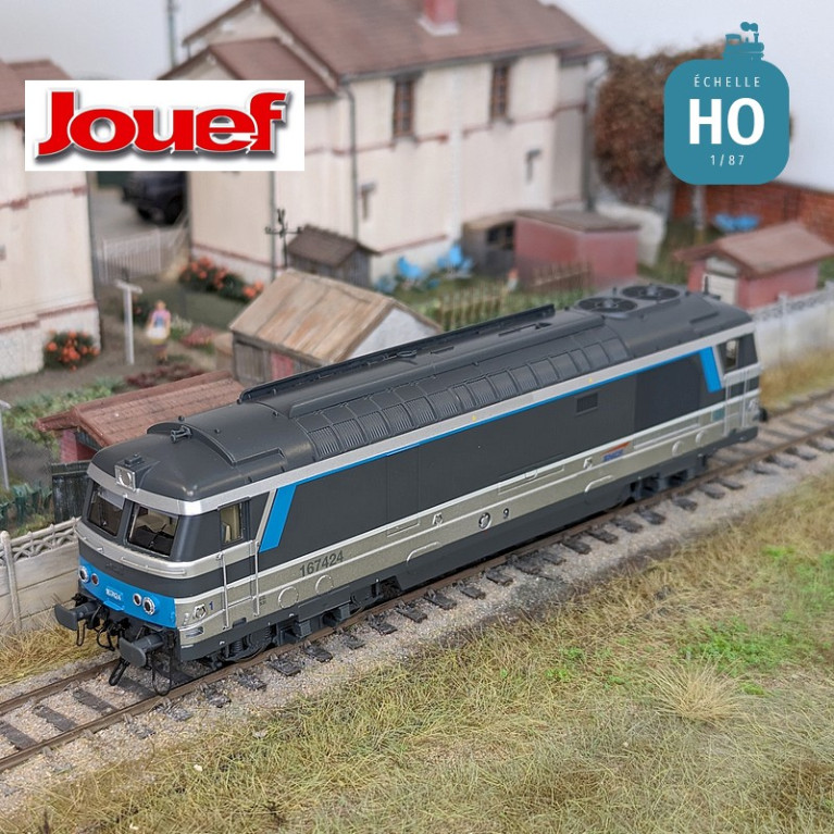 Locomotive diesel BB 167424 livrée "Multiservice" SNCF Ep VI Digital son HO Jouef HJ2447S - Maketis