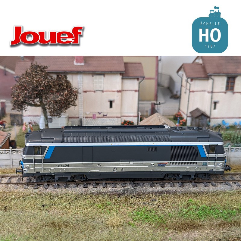 Locomotive diesel BB 167424 livrée "Multiservice" SNCF Ep VI Digital son HO Jouef HJ2447S - Maketis