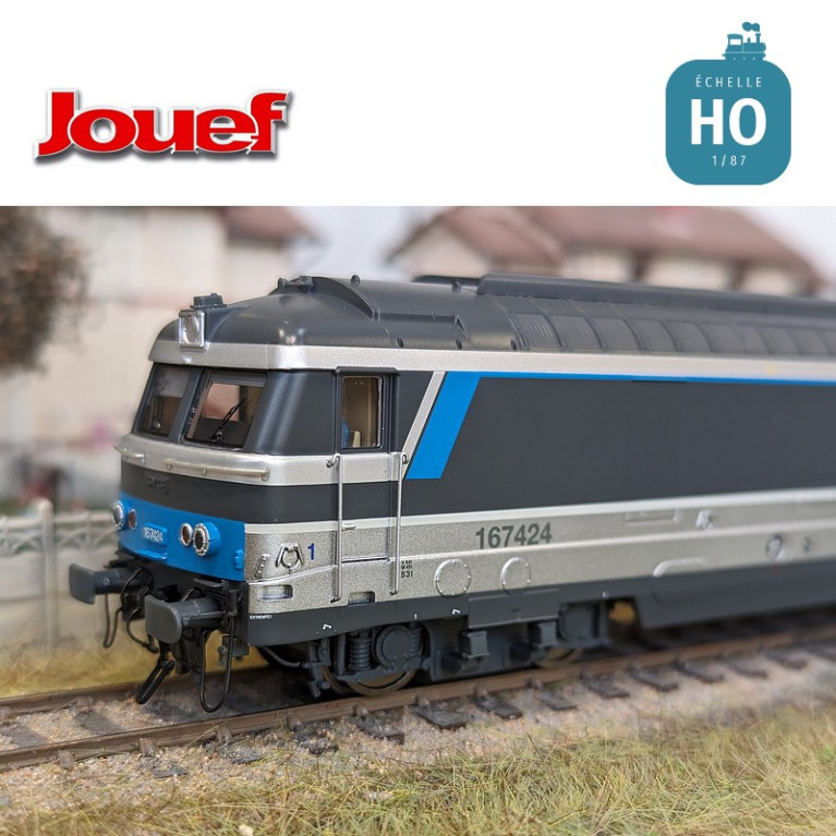 Locomotive diesel BB 167424 livrée "Multiservice" SNCF Ep VI Digital son HO Jouef HJ2447S - Maketis