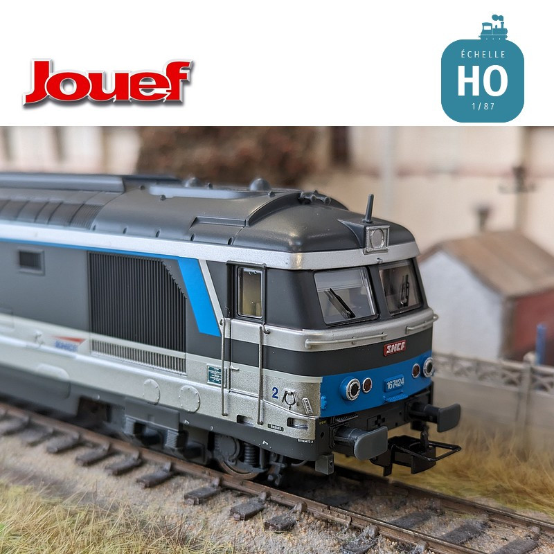 Locomotive diesel BB 167424 livrée "Multiservice" SNCF Ep VI Digital son HO Jouef HJ2447S - Maketis