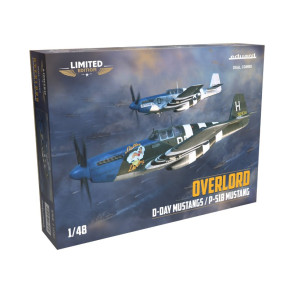 Avion de combat Overlord: D-DAY Mustangs / P-51B WWII 1/48 Dual Combo édition limitée Eduard 11181
