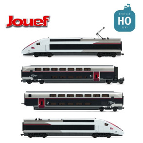 Coffret TGV Duplex Carmillon 4 éléments  SNCF Ep VI Digital son HO Jouef HJ2451S - Maketis