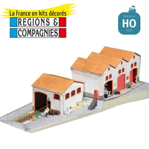Entrepôts Raccordés (Chais/Négoce de grains) 1/87ᵉ HO Régions et Compagnies PRO005 - Maketis
