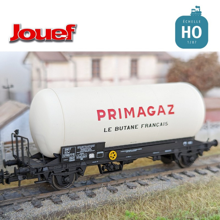 Coffret 2 wagons-citernes 2 essieux à gaz "Primagaz" SNCF Ep III HO Jouef HJ6264 - Maketis