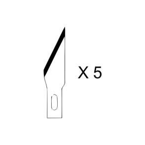Set de 5 lames pour couteau de précision n°1