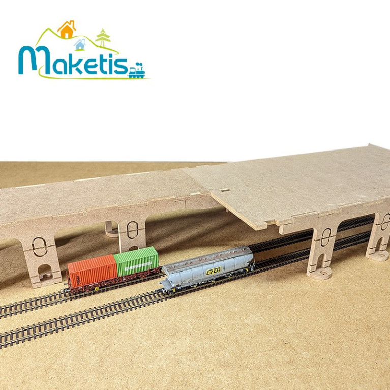 Plateau supérieur 59x29,5cm pour relief positif 4 hauteurs sécables MOD20200 - Maketis