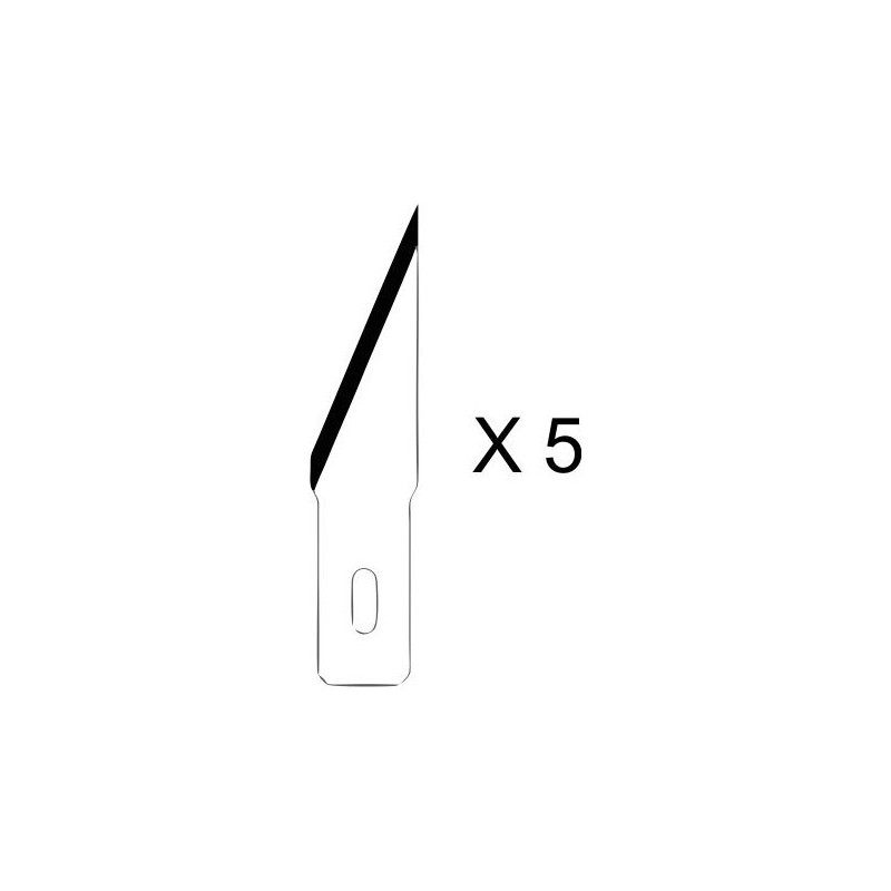 Set de 5 lames pour couteau de précision n°2