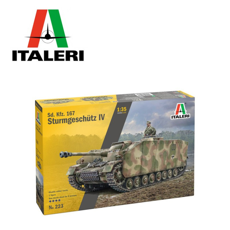 Char allemand Sd. Kfz. 167 SturmGeschutz IV WWII 1/35 Italeri 0223 - Maketis