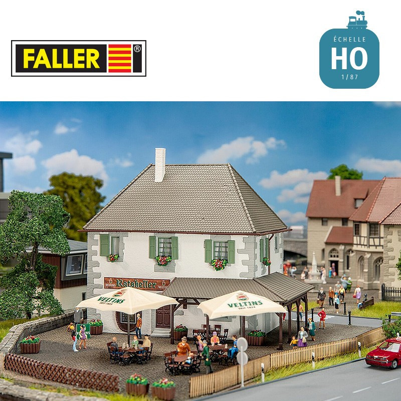 Auberge de campagne Veltins HO Faller 130619 - Maketis