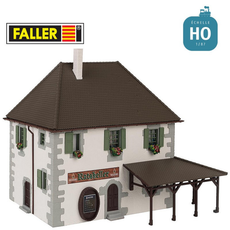Auberge de campagne Veltins HO Faller 130619 - Maketis