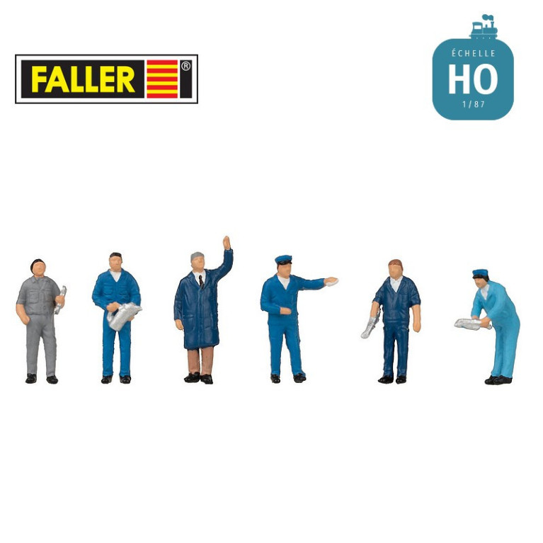 Personnel de station service HO Faller 151691