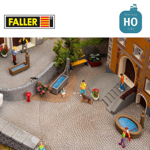 Fontaines de village 3 pcs HO Faller 180875