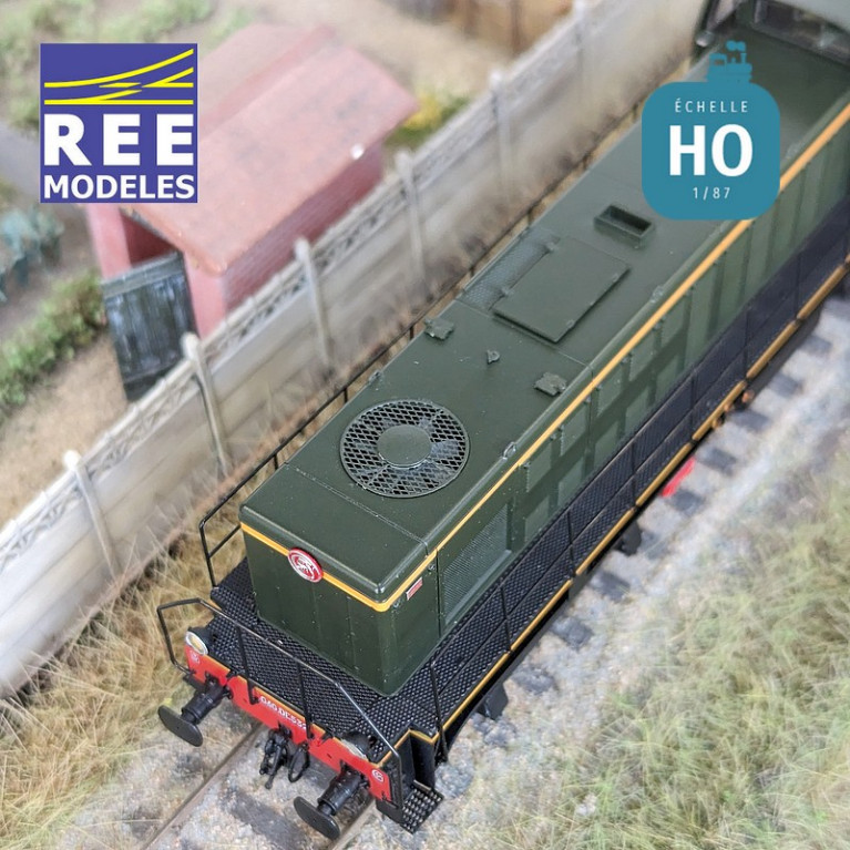 Locomotive Diesel 040 DE 532 Livrée d'origine région Ouest SNCF Ep III Digital son HO REE JM-007S - Maketis